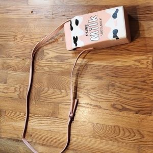 Barely used pink pure milk kids purse